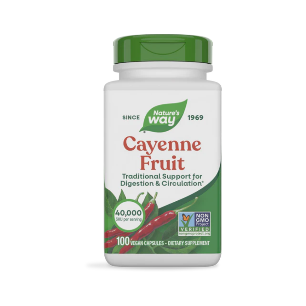 Nature's Way, Cayenne Fruit (450mg per capsule), 100 vegan capsules