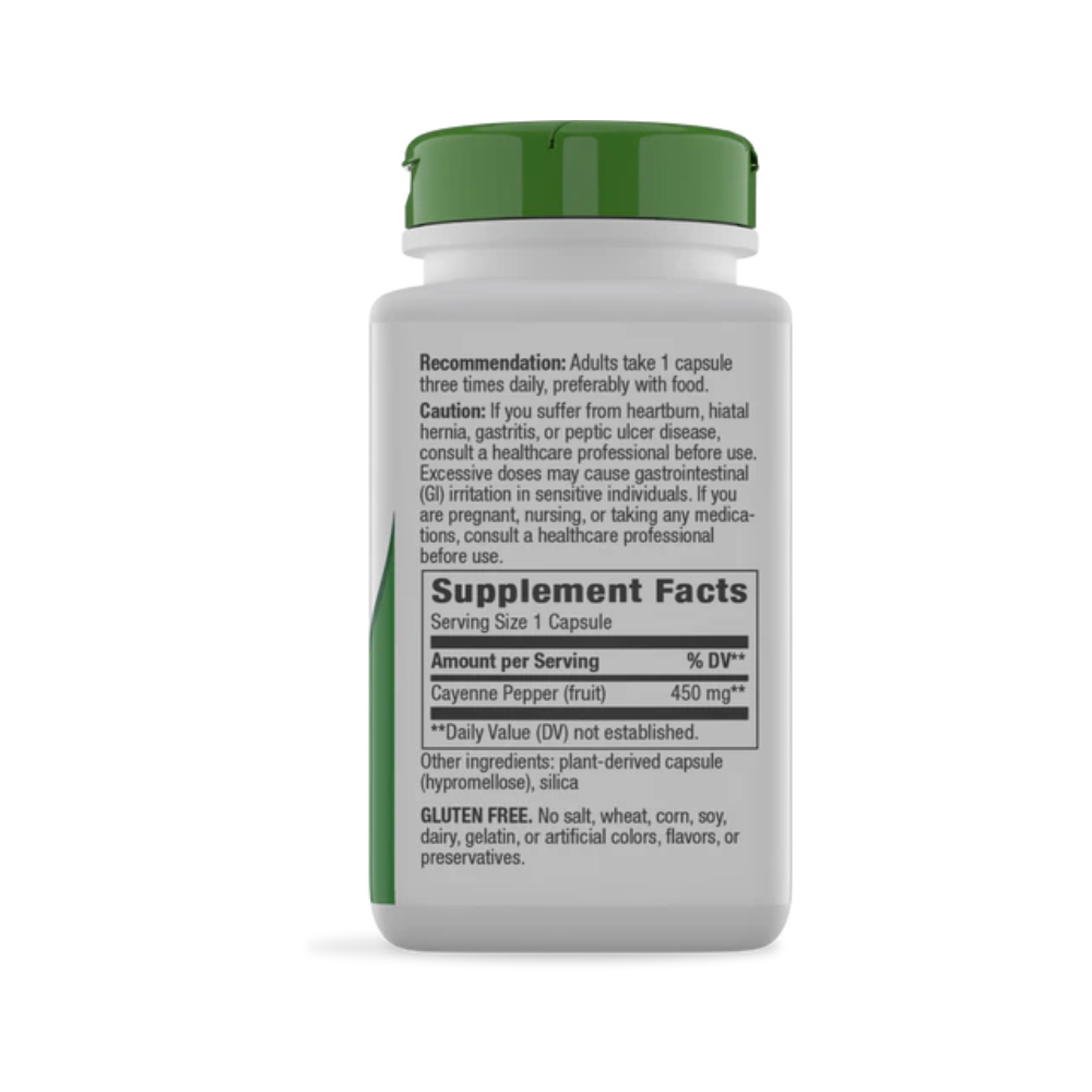 Nature's Way, Cayenne Fruit (450mg per capsule), 100 vegan capsules