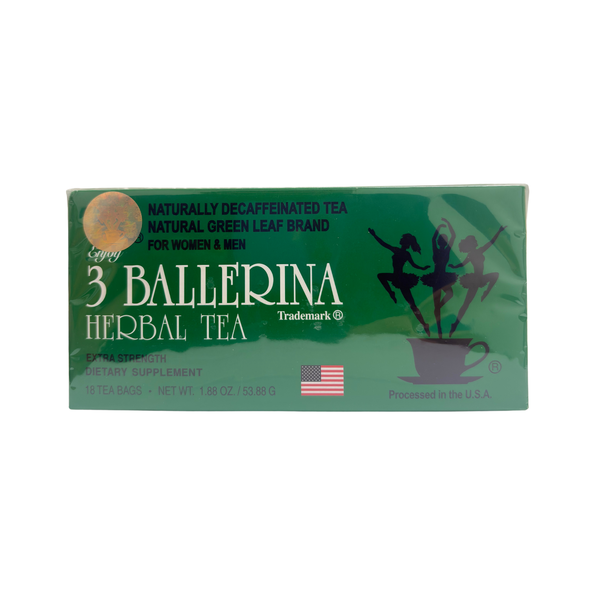 3 Ballerina Herbal Tea, 18 Tea Bags, 1.88oz (54g)