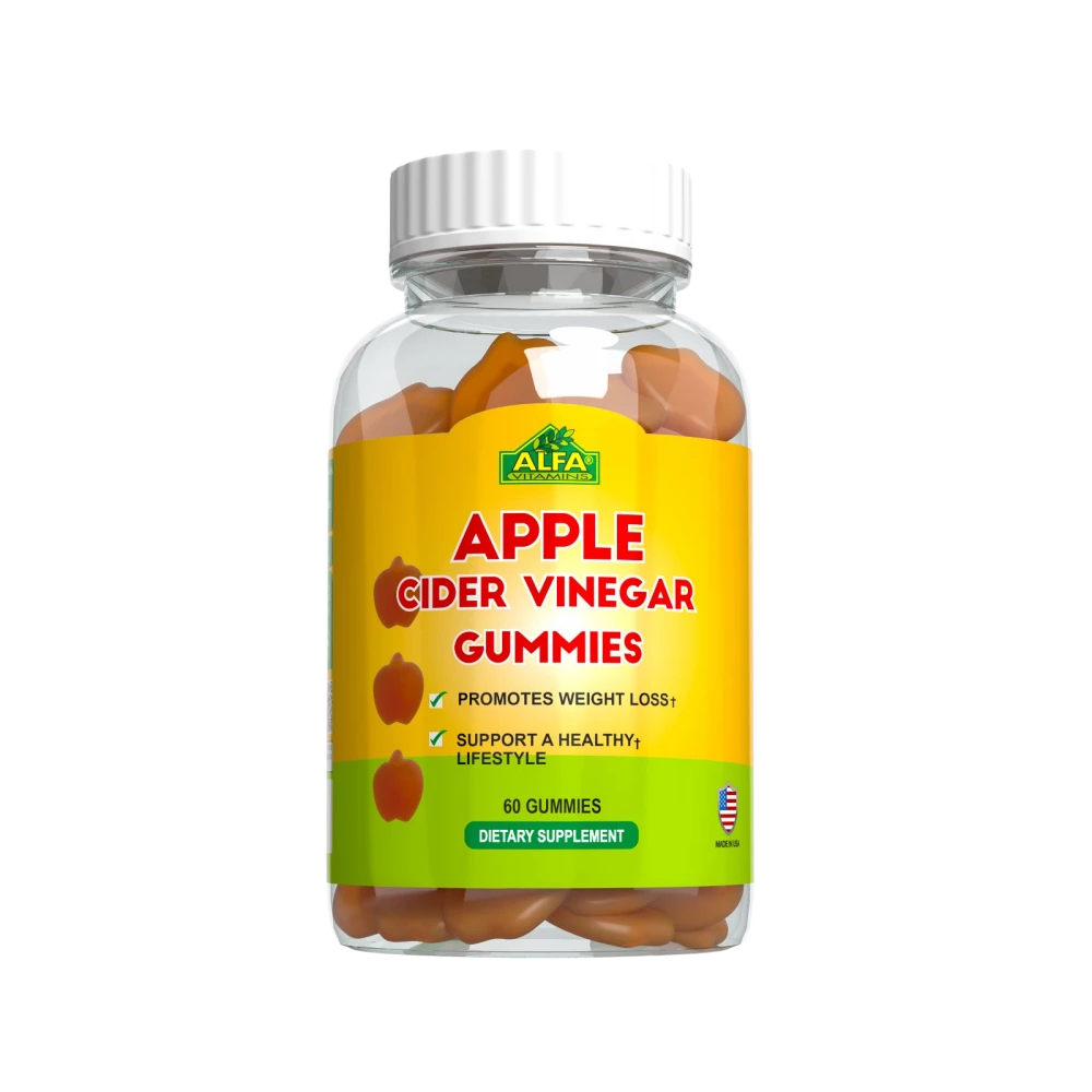 ALFA VITAMINS, Apple cider vinegar,  60 Gummies