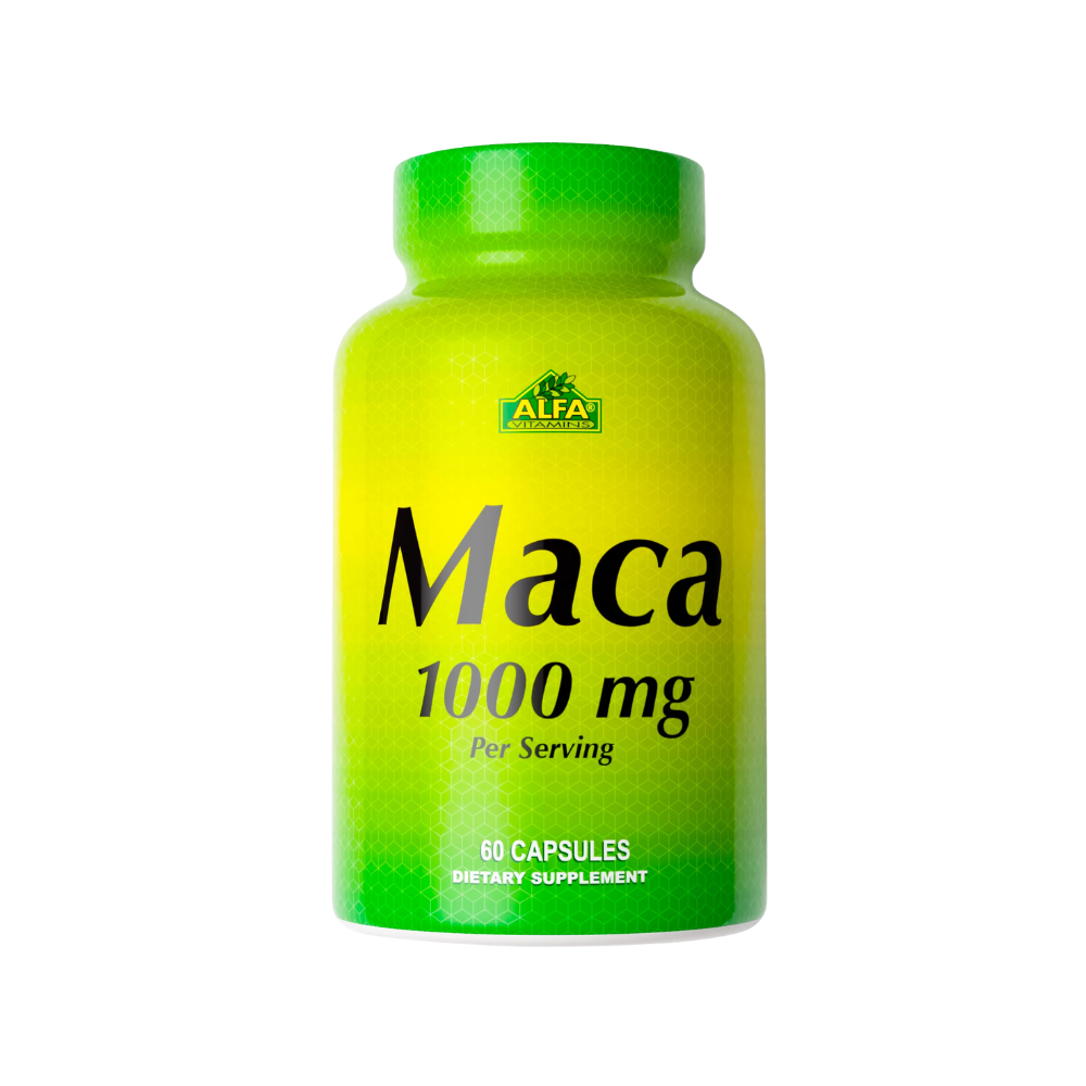 ALFA VITAMINS, Maca 1000mg, 60 Capsules