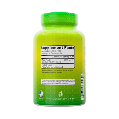 ALFA VITAMINS, Maca 1000mg, 60 Capsules