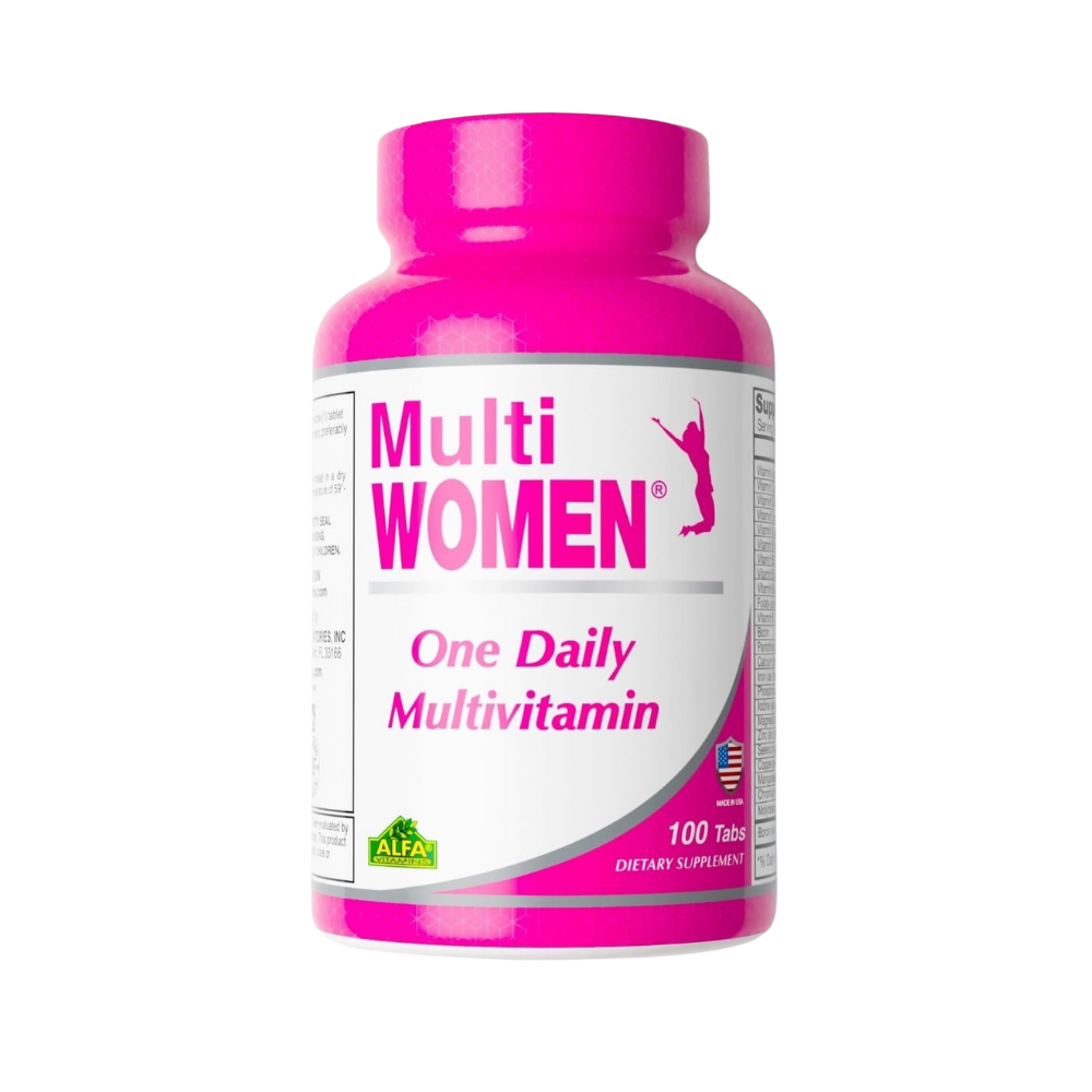 ALFA VITAMINS, Multi Women Vitamins Dietary Supplement with Essential Vitamins & Minerals for Women, 100 Tablets