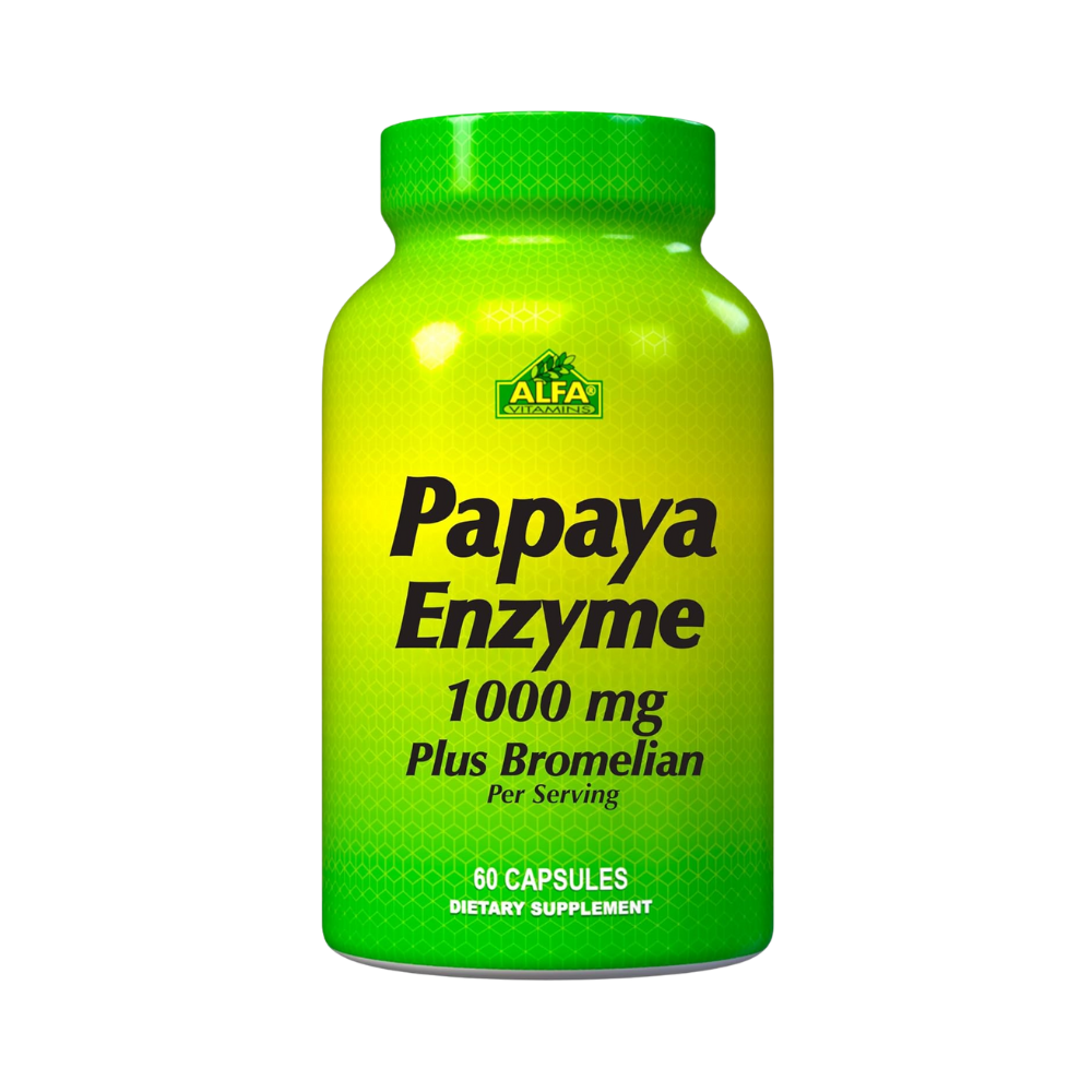 ALFA VITAMINS, Papaya Enzyme, 60 Capsules