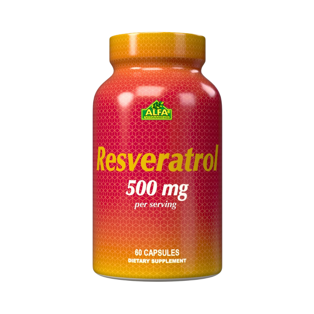 ALFA VITAMINS, Resveratrol 500mg, 60 capsules