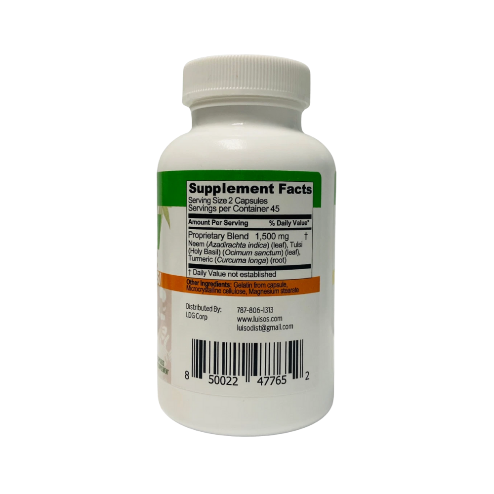 Aliviol, Neem Turmeric + tulsi (3x1), 90 capsules