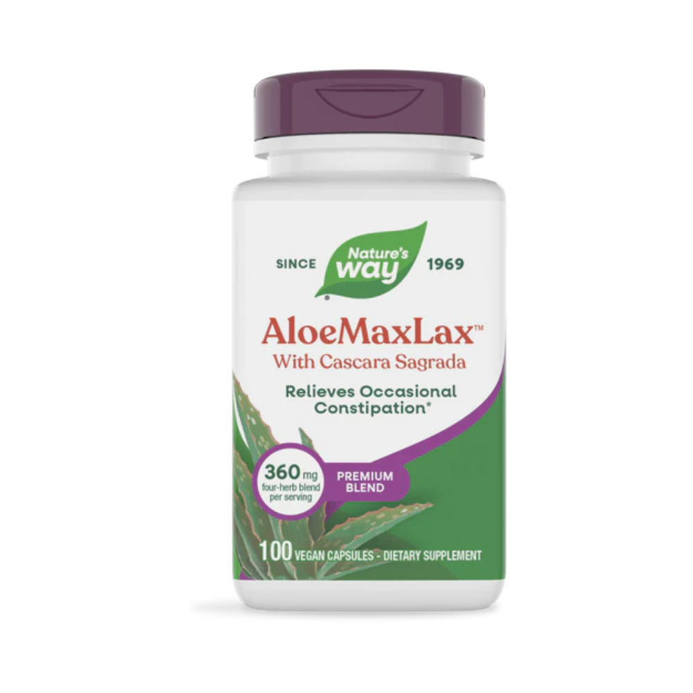 Nature's Way, Aloemaxlax with Cascara Sagrada (360mg per Capsule), 100 vegan capsules