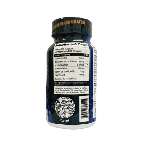 ArthriSolution, Collagen + MSM Glocosamine Chondritin & vitamin C, 140 capsules