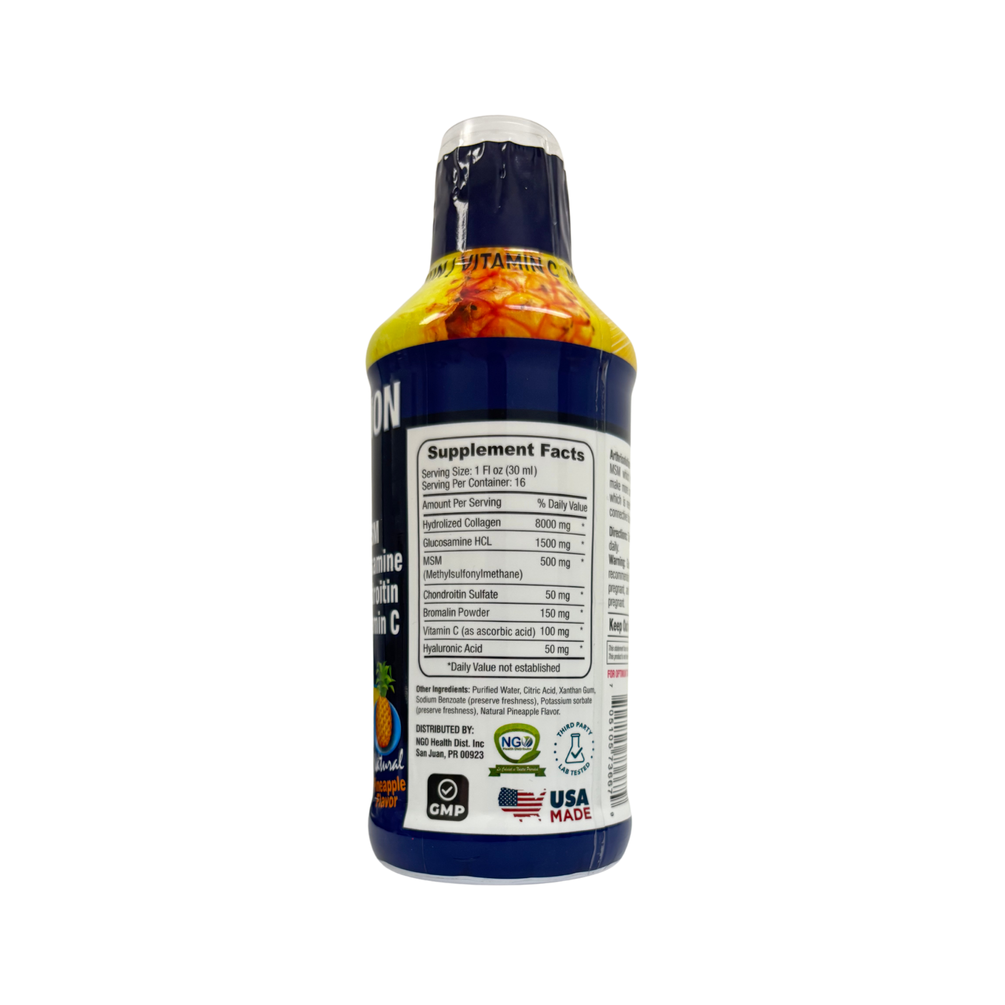 ArthriSolution, Collagen + MSM Glocosamine Chondritin & vitamin C, 16 oz (480ml)