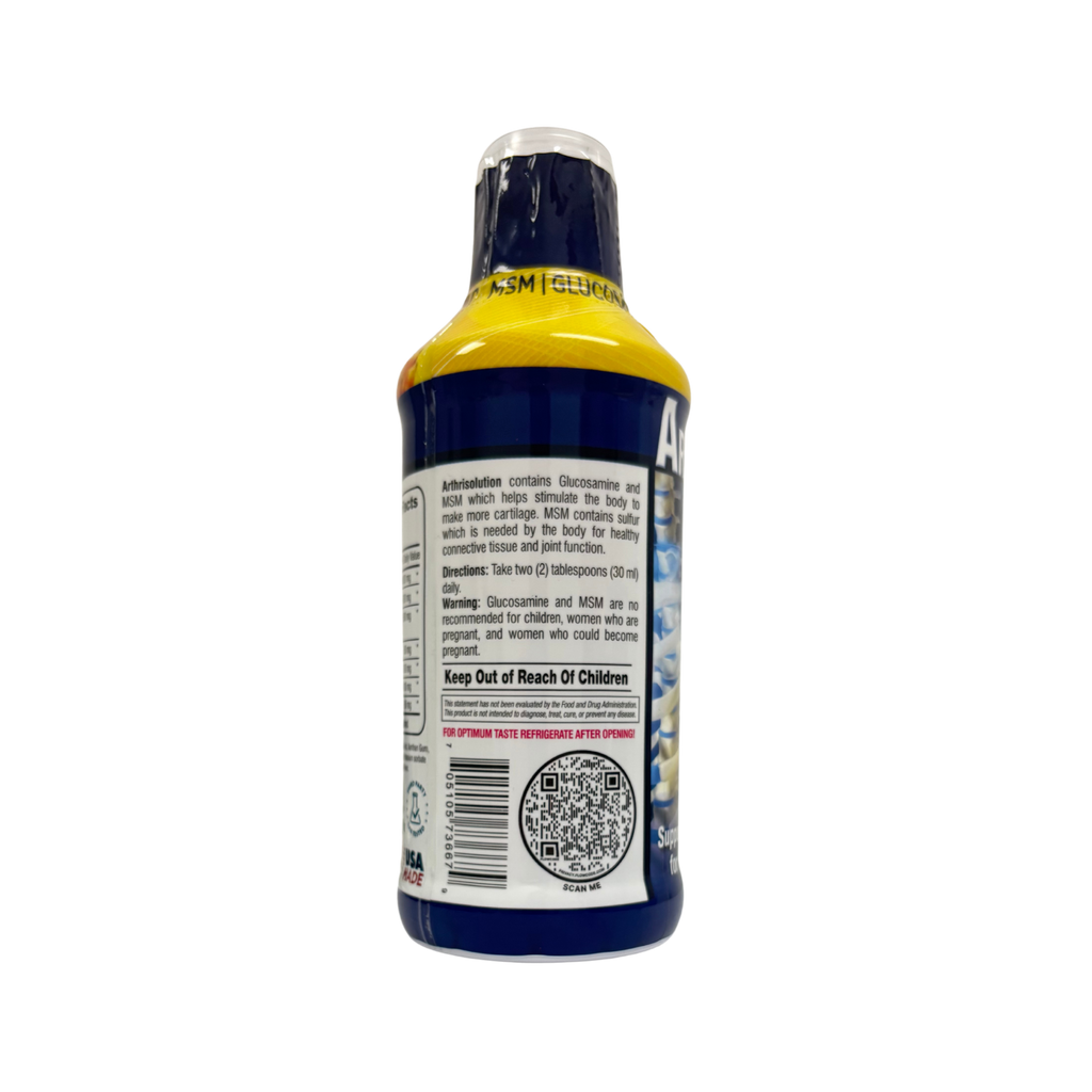ArthriSolution, Collagen + MSM Glocosamine Chondritin & vitamin C, 16 oz (480ml)