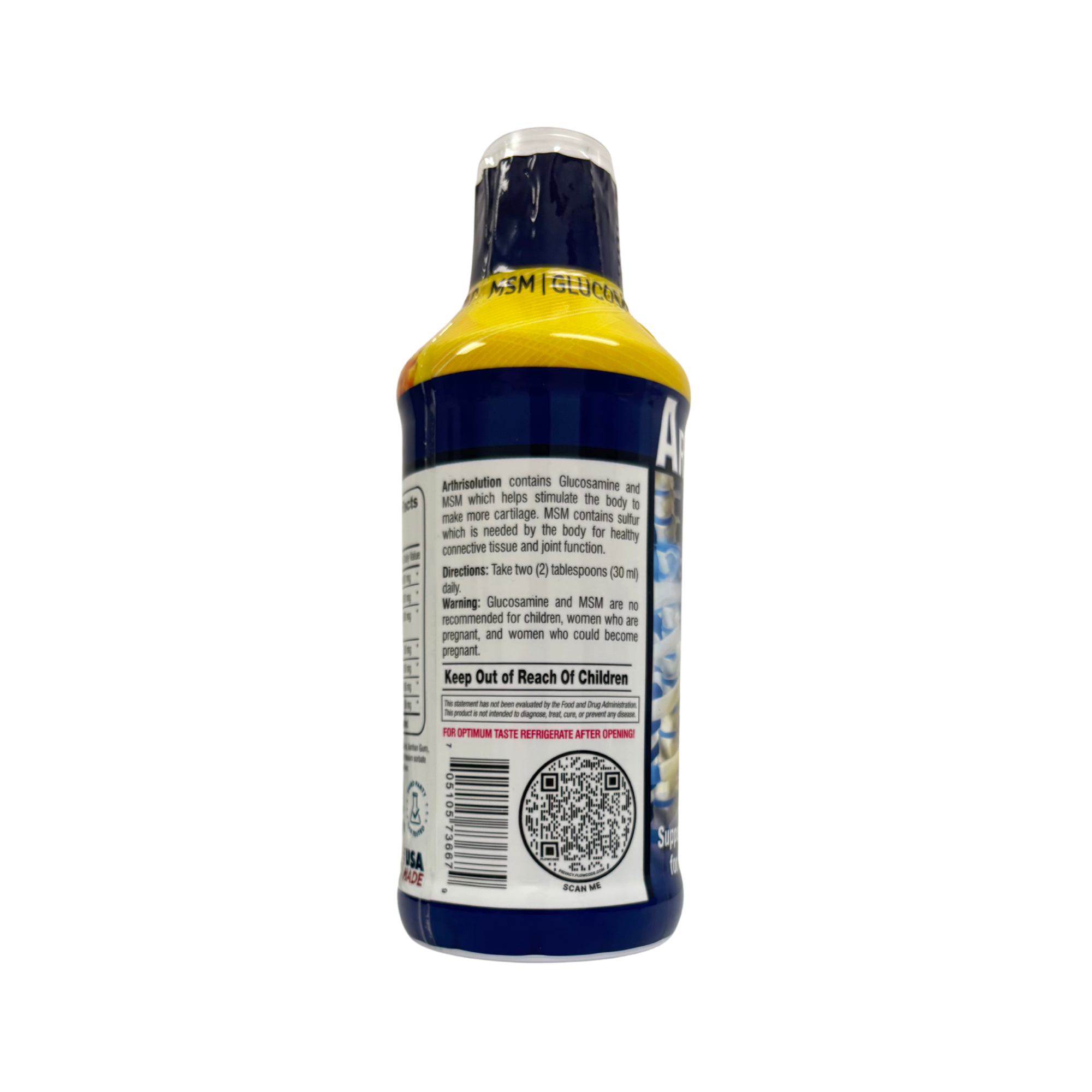 ArthriSolution, Collagen + MSM Glocosamine Chondritin & vitamin C, 16 oz (480ml)