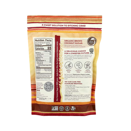Big Tree Farms, Brown Coconut Sugar, 1LB (454g)
