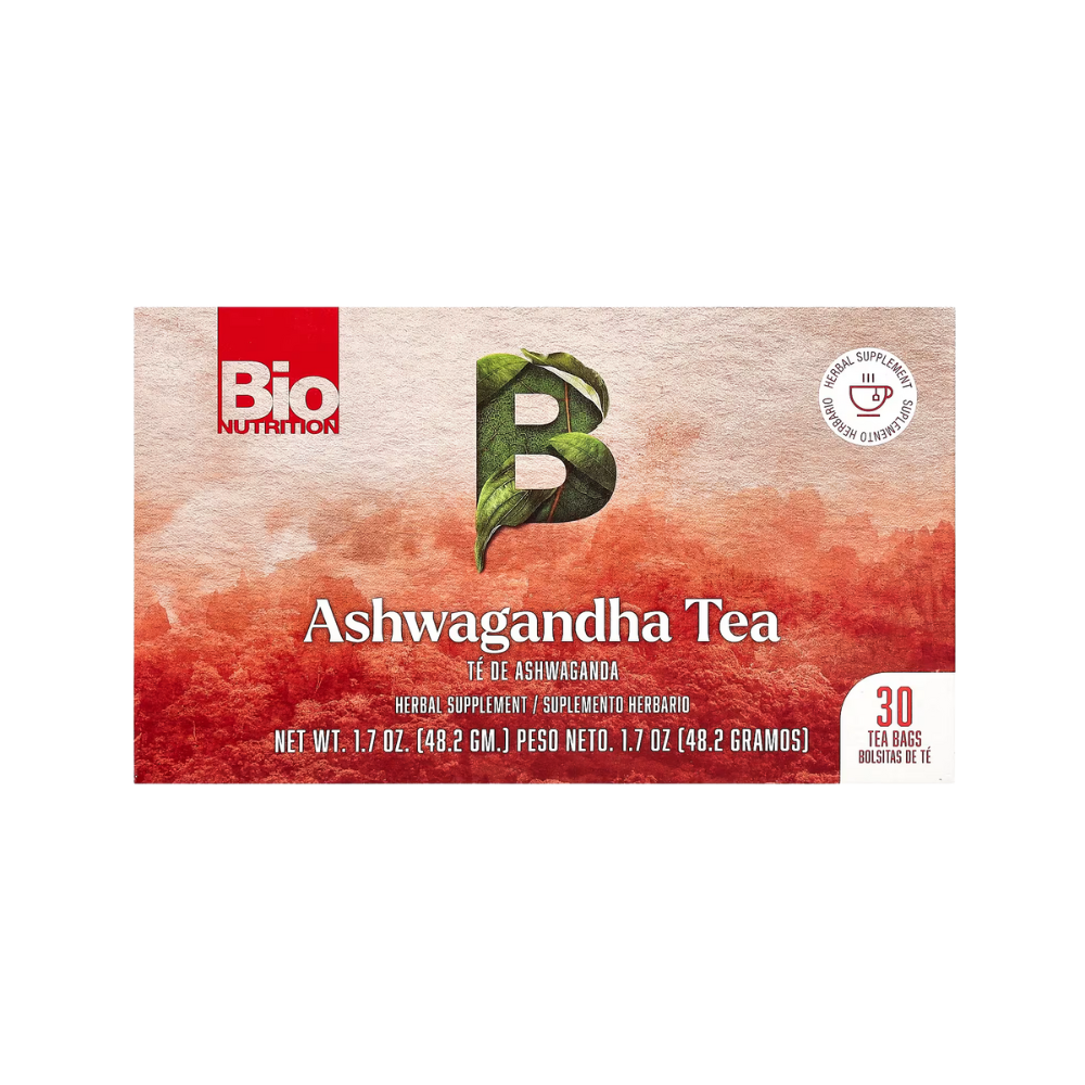 Bio Nutrition, Ashwagandha Tea, Caffeine Free, 30 Tea Bags, 1.7 oz (48.2 g)