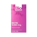Bio Nutrition, Biotin, Maximum Strength 10,000 mcg, 60 Snap Tabs
