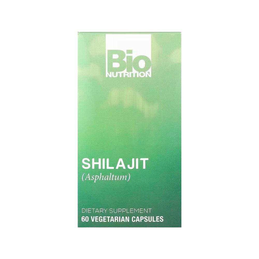 Bio Nutrition, Shilajit (Asphaltum) (500mg per Capsule), 60 Vegetarian Capsules