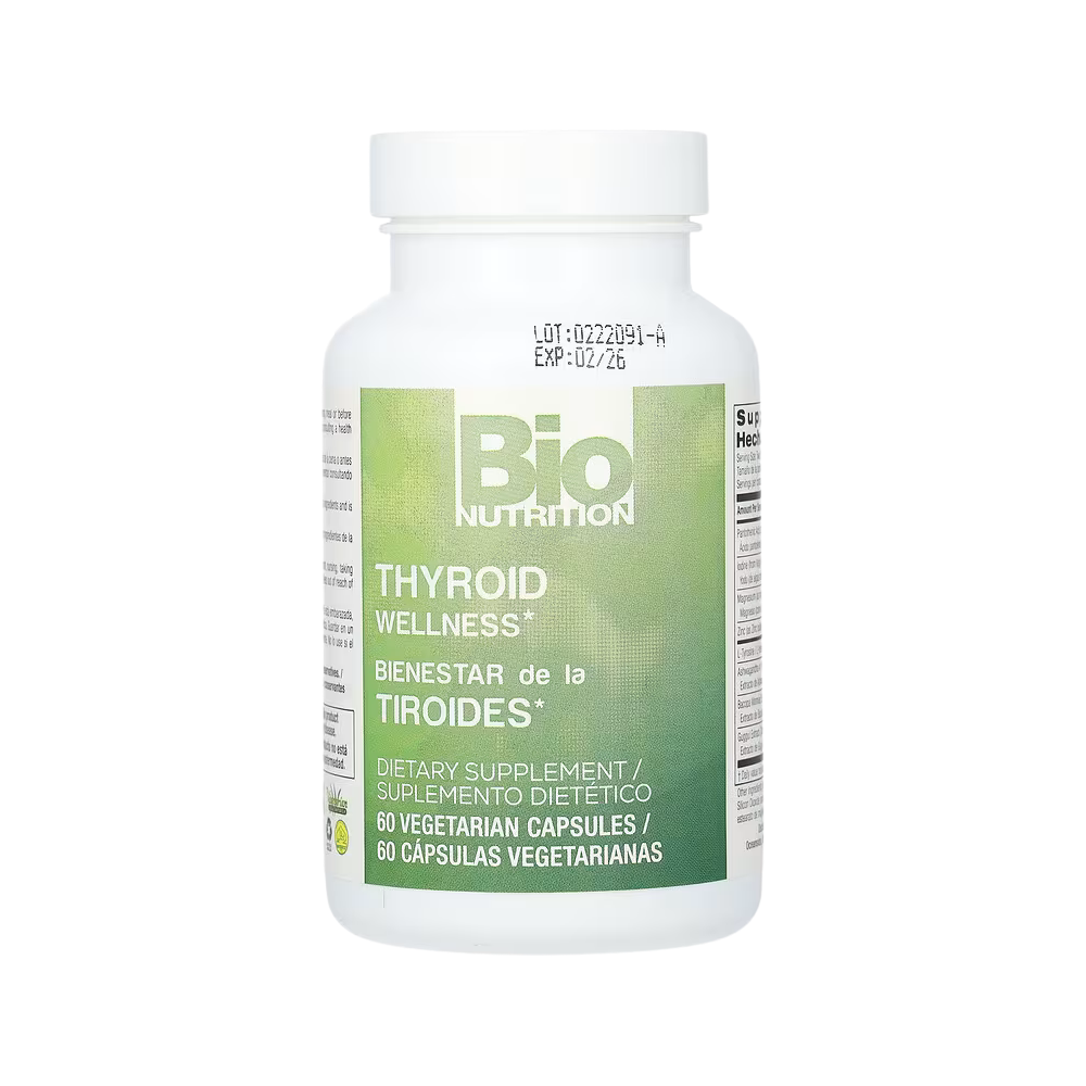 Bio Nutrition, Thyroid Wellness, 60 Vegetarian Capsules