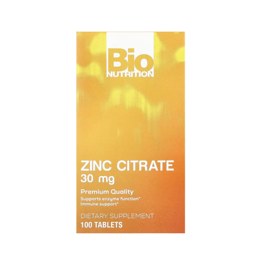 Bio Nutrition, Zinc Citrate , 30 mg , 100 Tablets