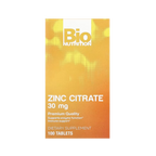 Bio Nutrition, Zinc Citrate , 30 mg , 100 Tablets