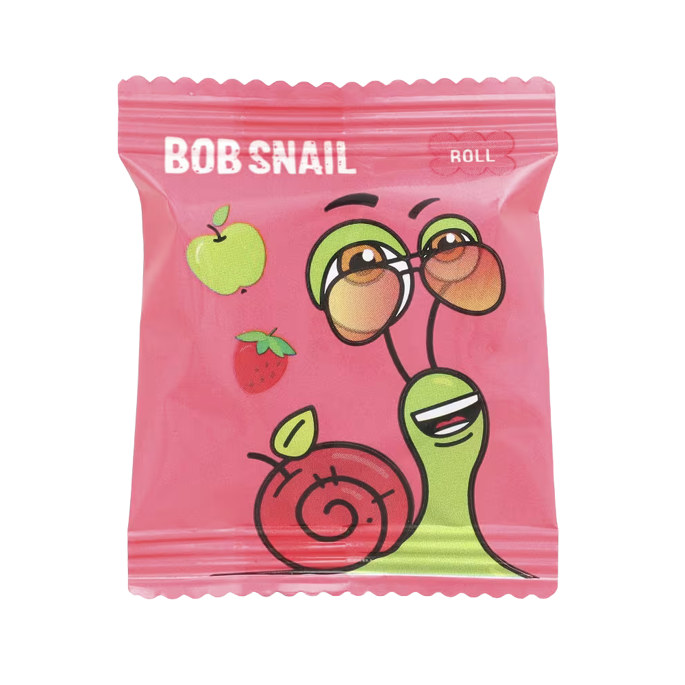 Bob Snail, Fruit Rolls, Apple-Strawberry, 10 Pouches, 0.35 oz (10 g) Each