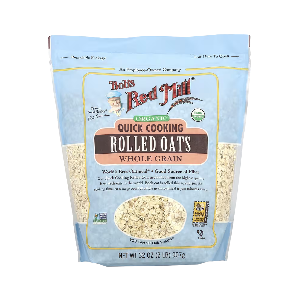 Bob’s Red Mill, Organic Quick Cooking, Rolled Oats, Whole Grain, 32oz (907g)