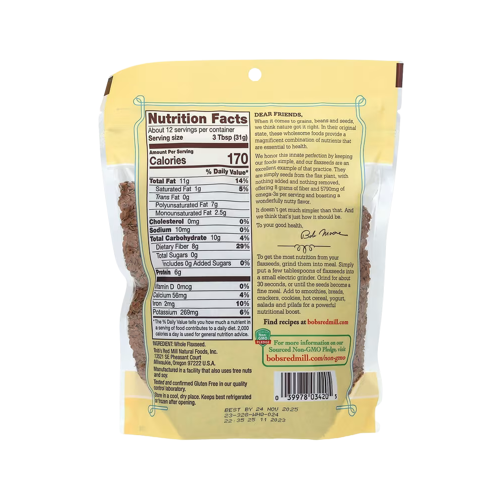 Bob's Red Mill, Premium Whole Flaxseed, 13 oz (368 g)