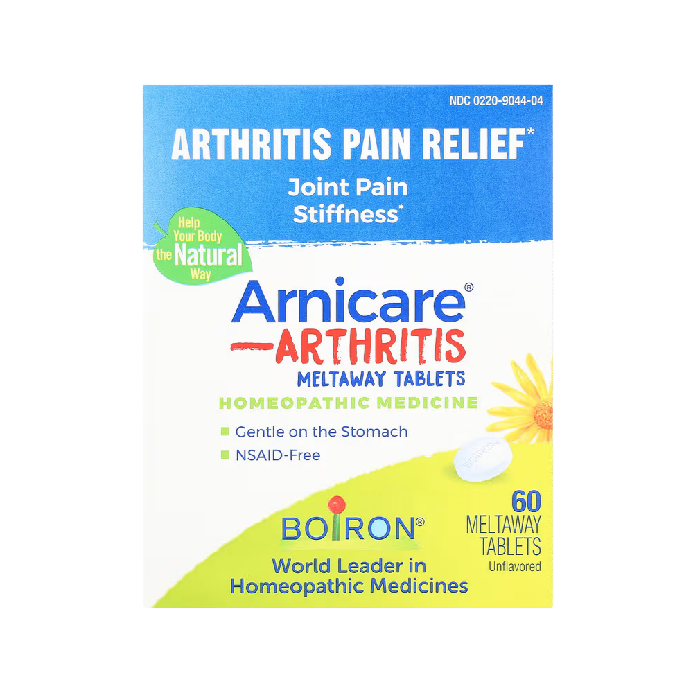Boiron, Arnicare, Arthritis, Meltaway Tablets, Unflavored, 60 Meltaway Tablets