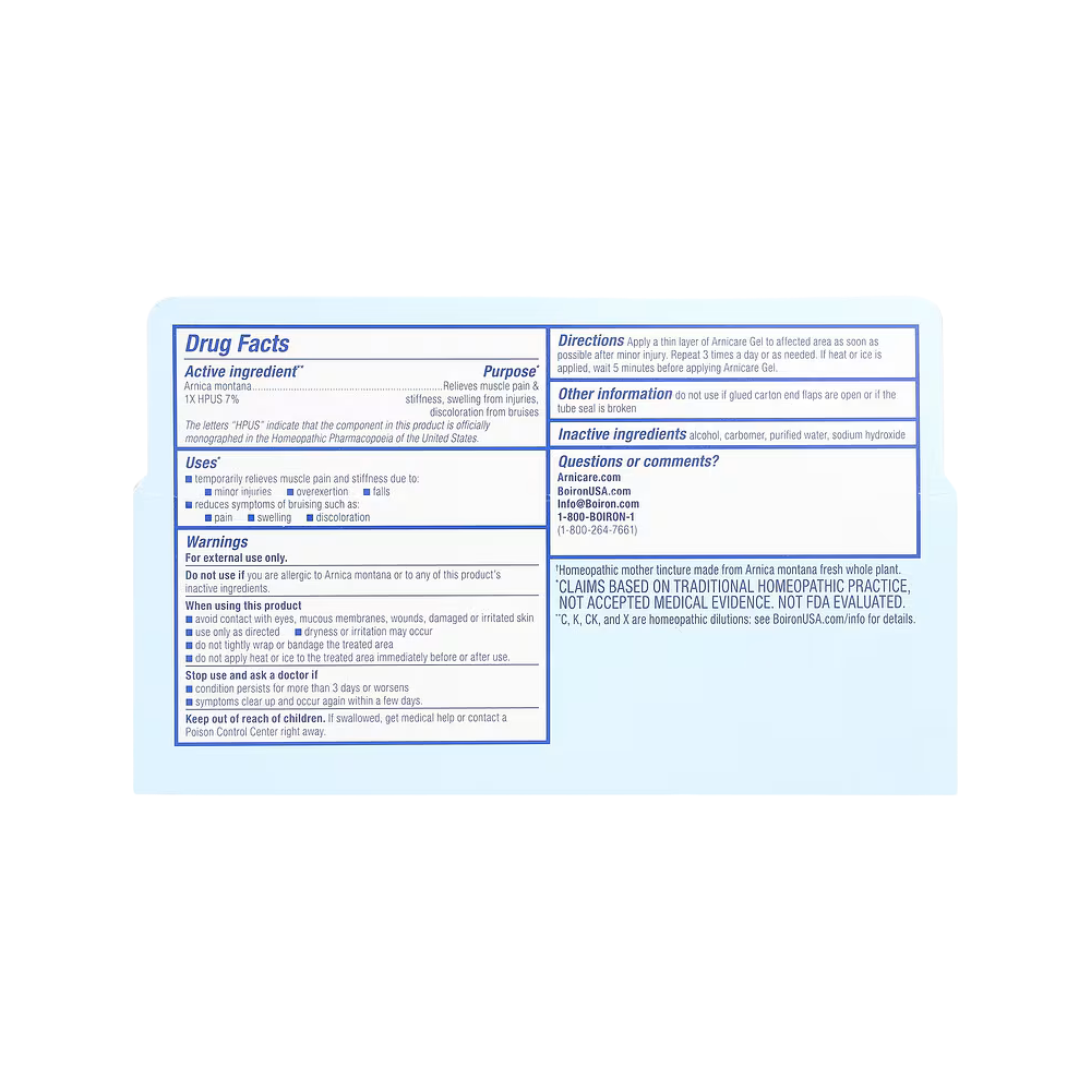 Boiron, Arnicare Gel, Pain Relief, Fragrance Free, 2.6 oz (75 g)