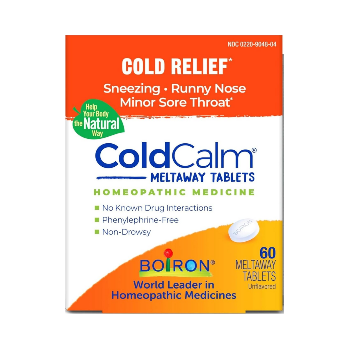 Boiron, Cold Calm, 60 melt away tablets