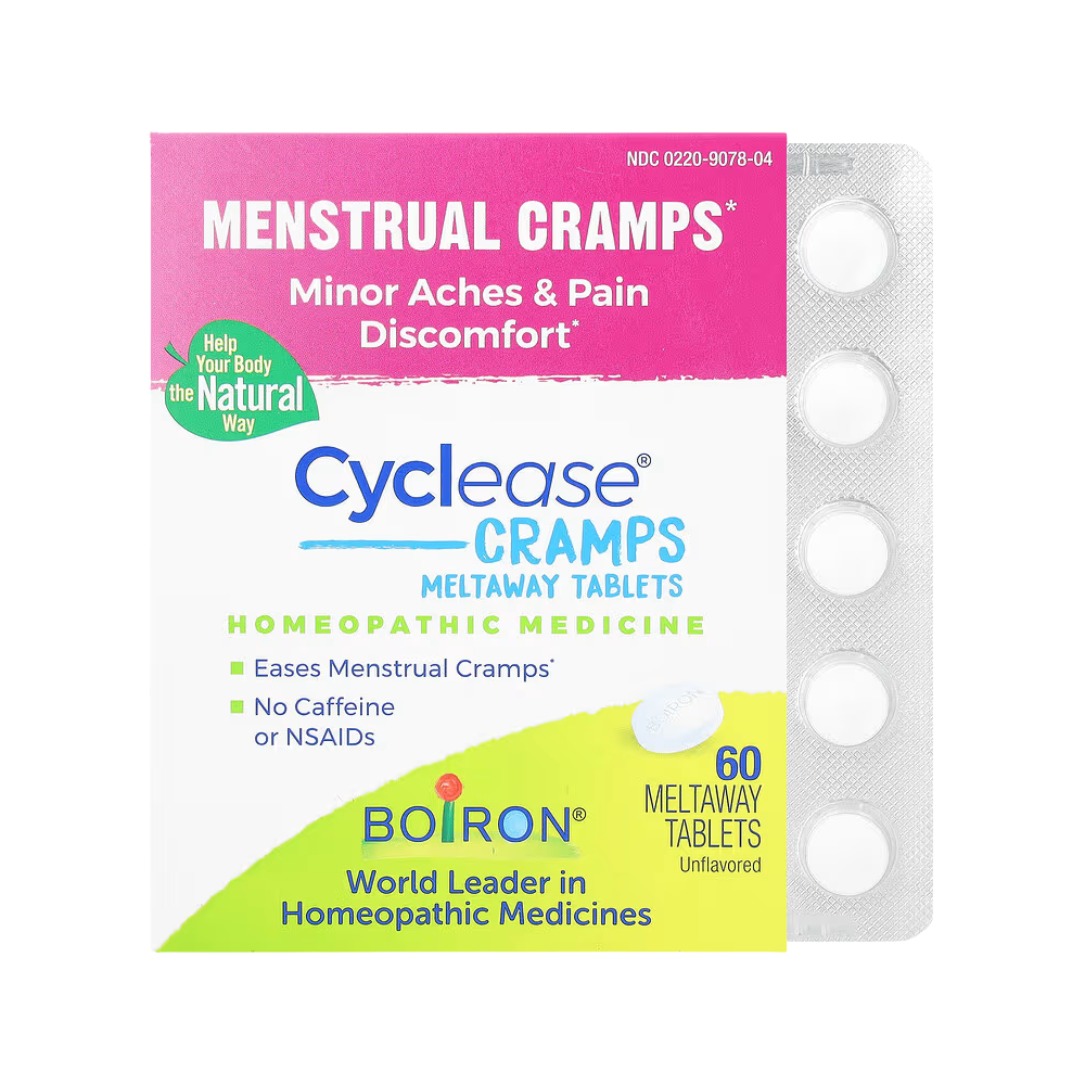 Boiron, Cyclease Cramps, Meltaway Tablets, Unflavored, 60 Meltaway Tablets