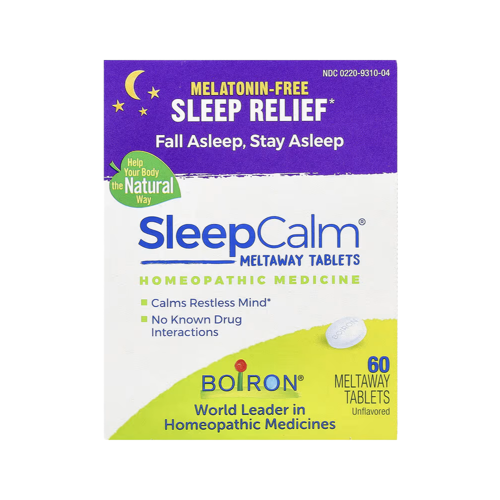 Boiron, SleepCalm®, Unflavored, 60 Meltaway Tablets