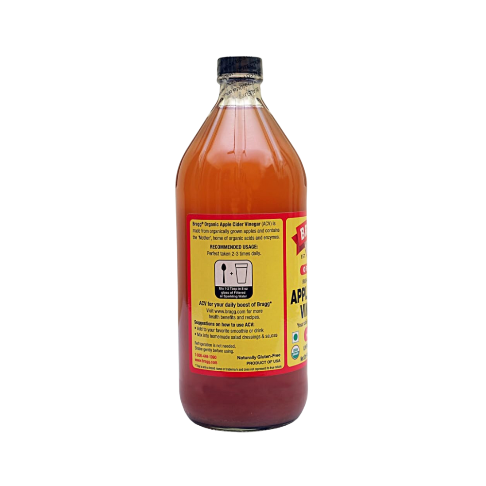 Bragg, Organic Raw Unfiltered Apple Cider Vinegar, With the mother, 32oz (1qt)