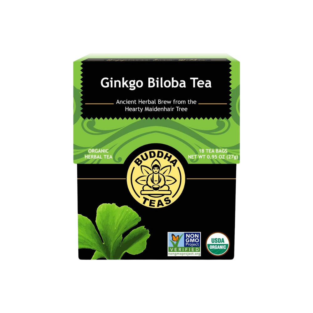 Buddha Teas, Ginkgo Biloba Tea, 18 Tea Bags 0.95 oz (27 g)