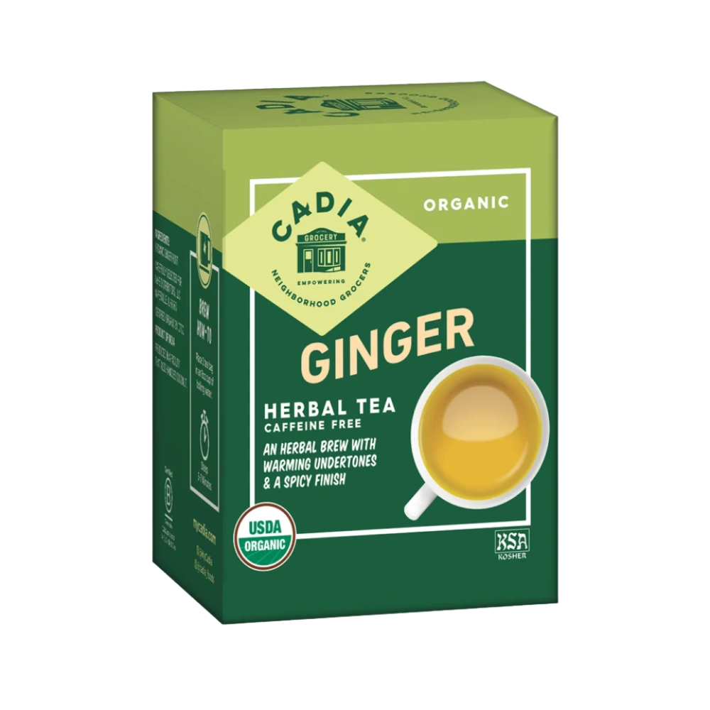 CADIA ORGANIC, Organic Ginger Tea, 16 bags