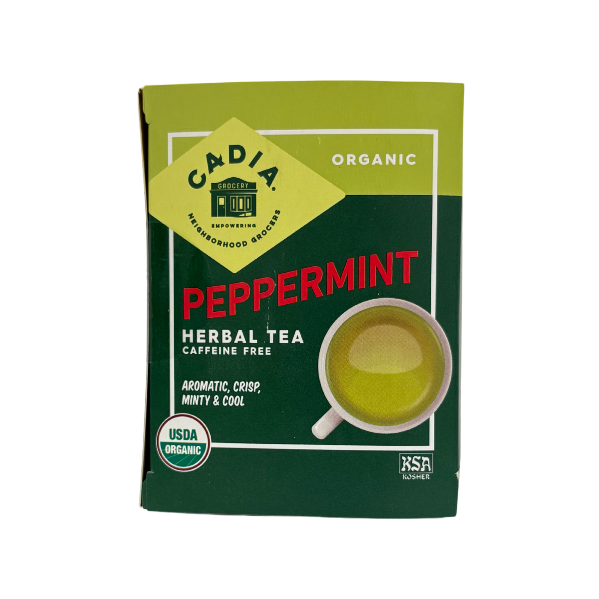 Cadia Organic, Peppermint, 16 Tea Bags, 0.98oz (28g)