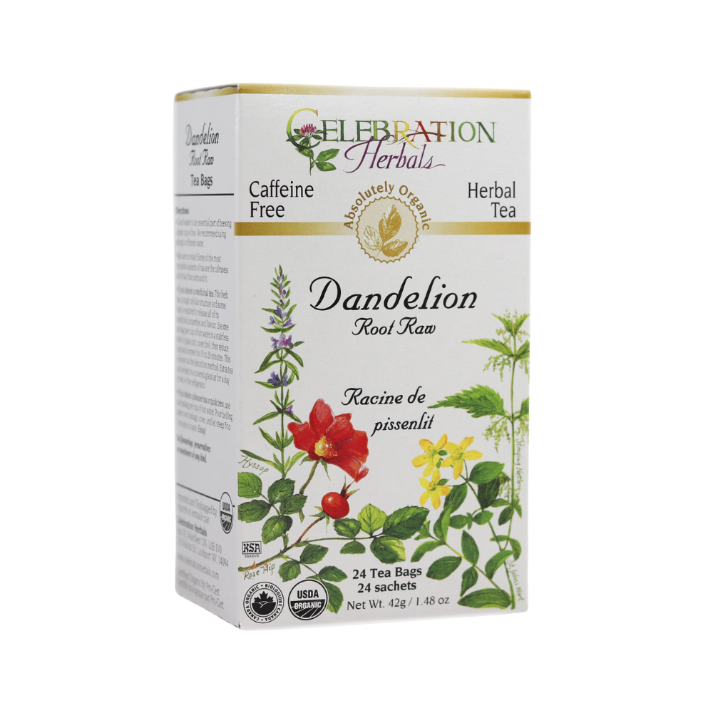 Celebration Herbals, Dandelion Root raw, 24 Tea Bags 1.48oz (42g)