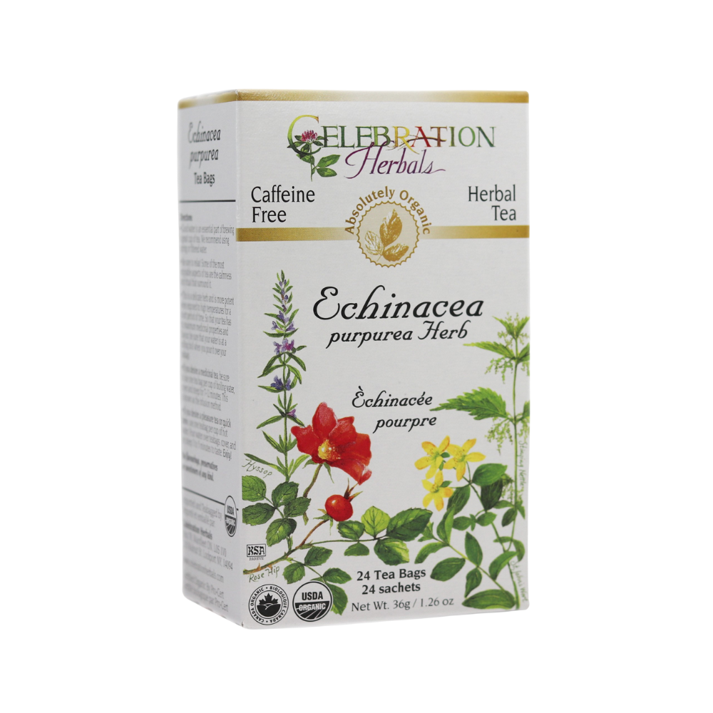 Celebration Herbals, Echinacea Purpurea Herb, 24 Tea Bags 1.26oz (36g)