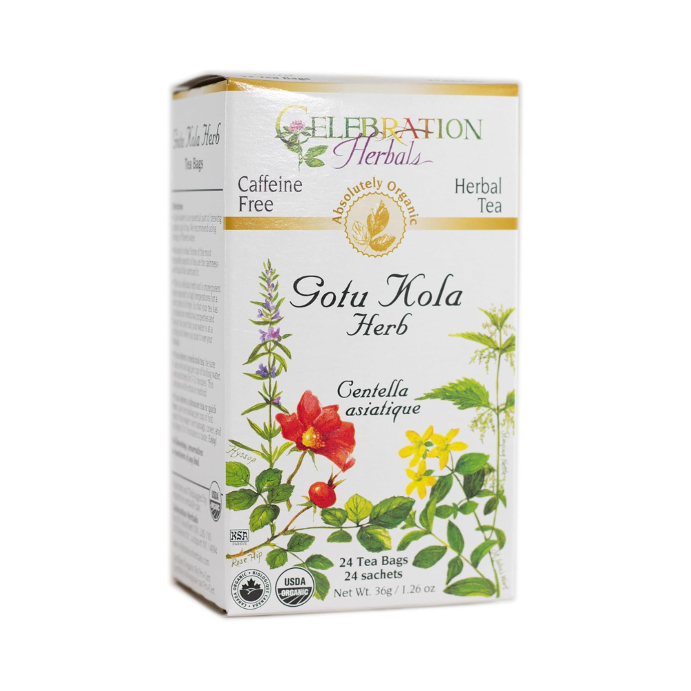 Celebration Herbals, Gotu kola herb, 24 Teabags 1.26oz (36g)