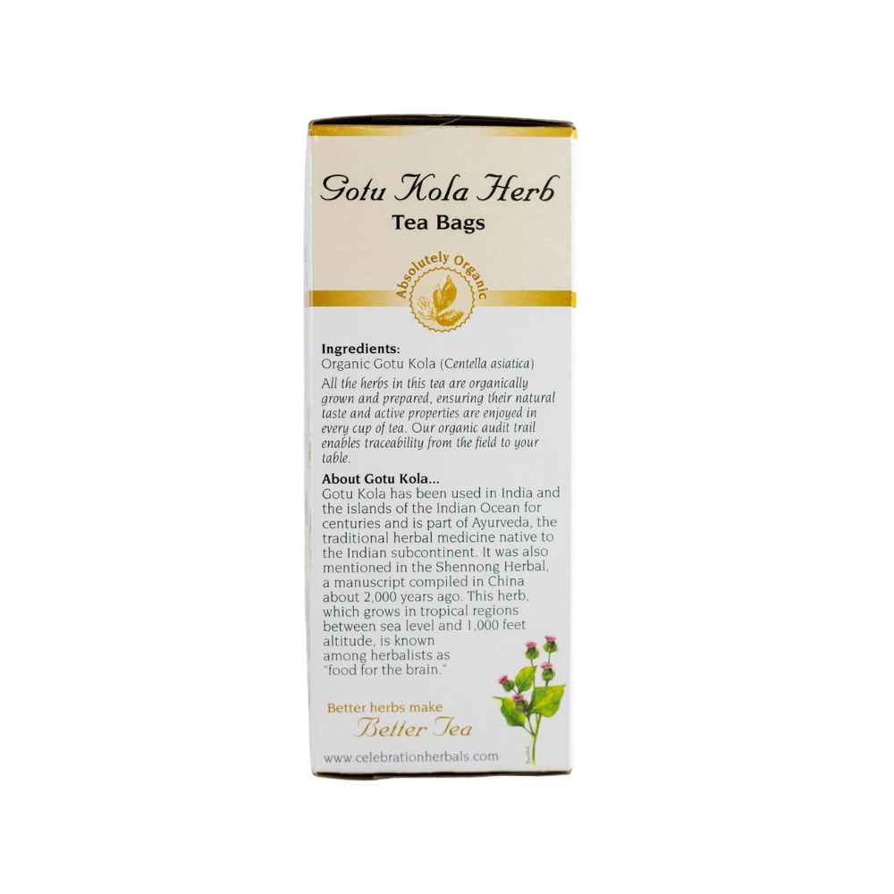 Celebration Herbals, Gotu kola herb, 24 Teabags 1.26oz (36g)