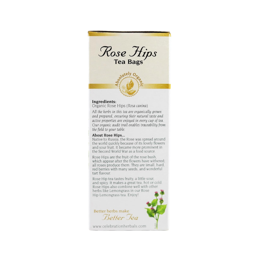 Celebration Herbals, Rose Hips, 24 Tea Bags 1.82oz (52g)