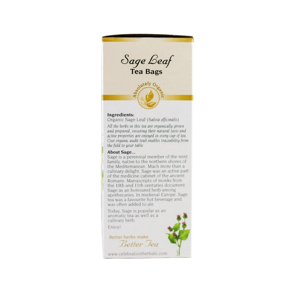 Celebration Herbals, Sage leaf, 24 Tea Bags