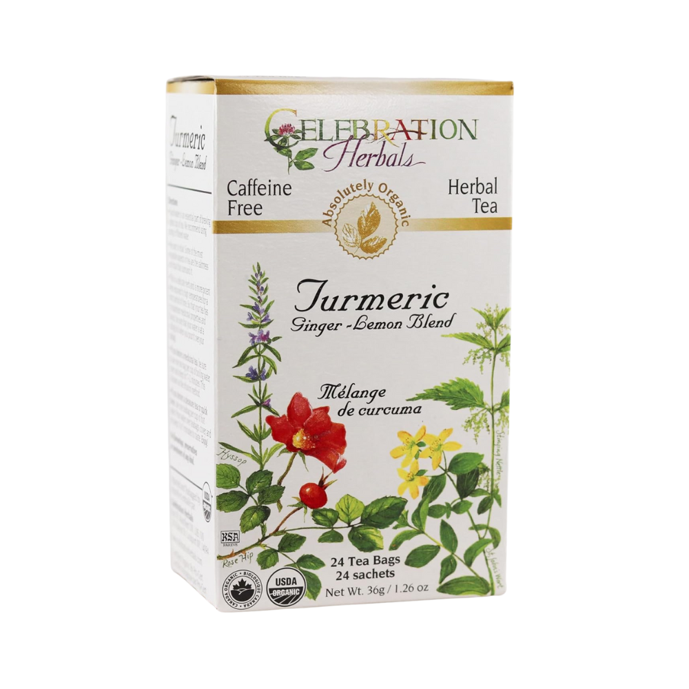Celebration Herbals, Turmeric Ginger Lemon Blend, 24 Tea  Bags