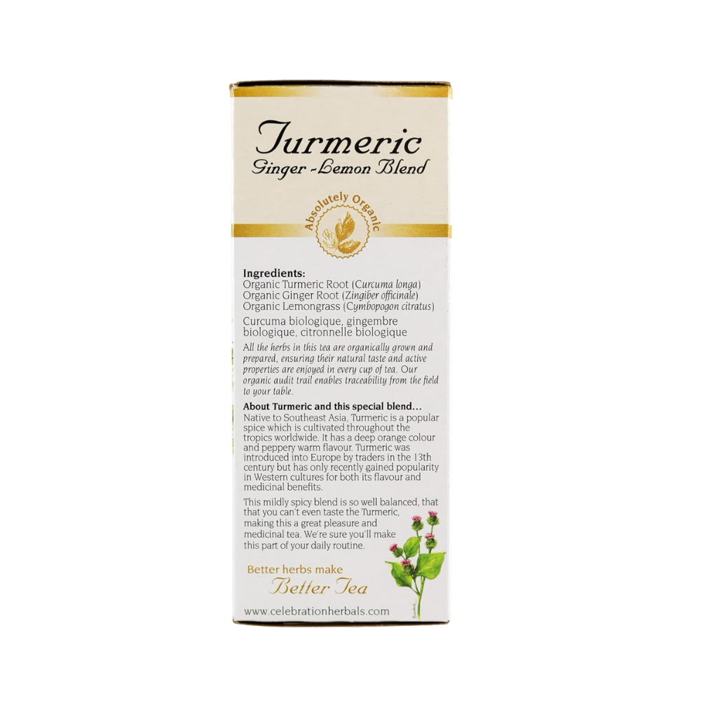 Celebration Herbals, Turmeric Ginger Lemon Blend, 24 Tea  Bags
