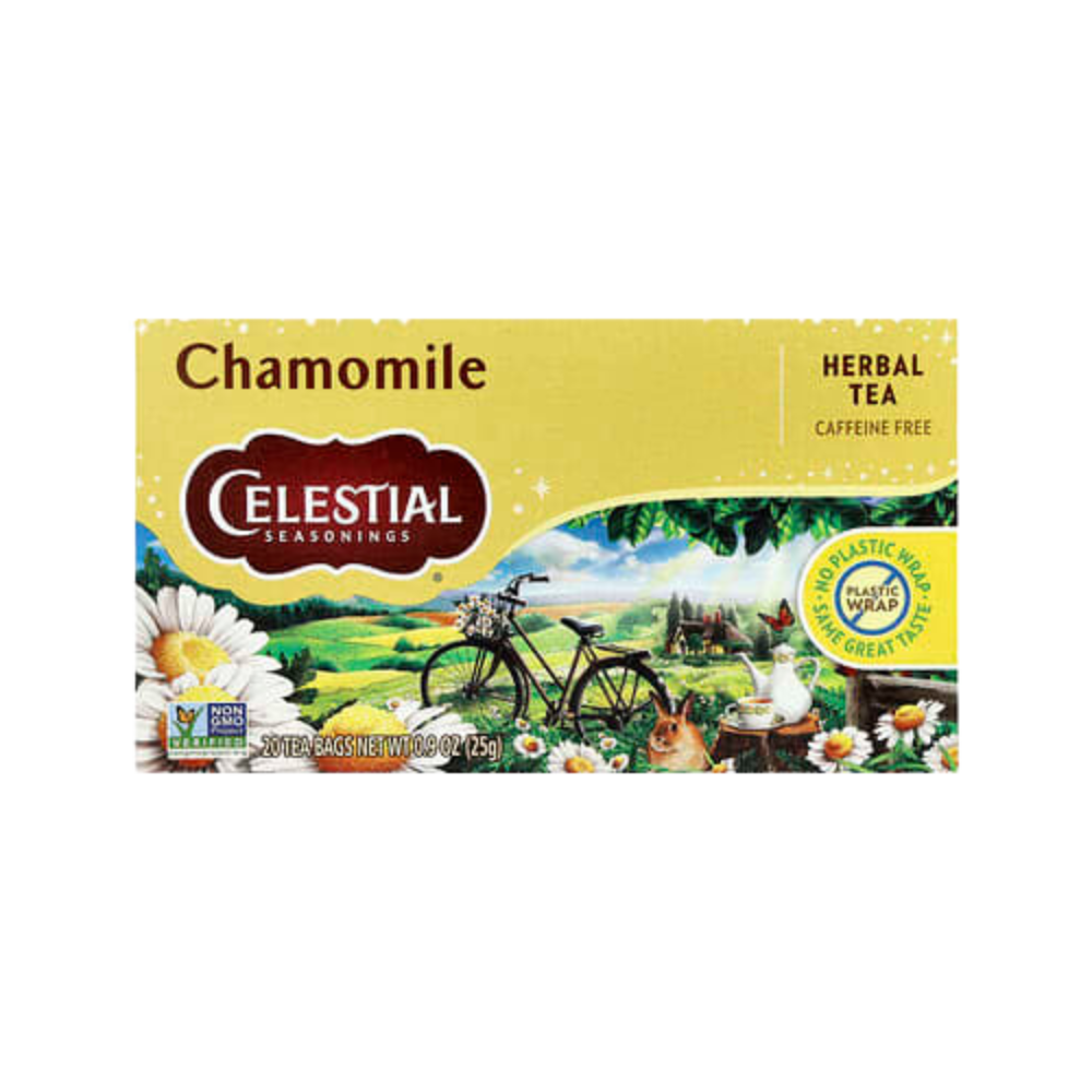 Celestial Seasonings, Herbal Tea, Chamomile, Caffeine Free, 20 Tea Bags, 0.9 oz (25 g)