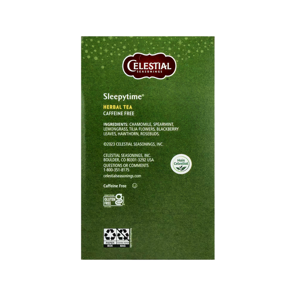 Celestial Seasonings, Sleepytime, Herbal Tea, Caffeine Free, 40 Tea Bags, 2.1 oz (59 g)