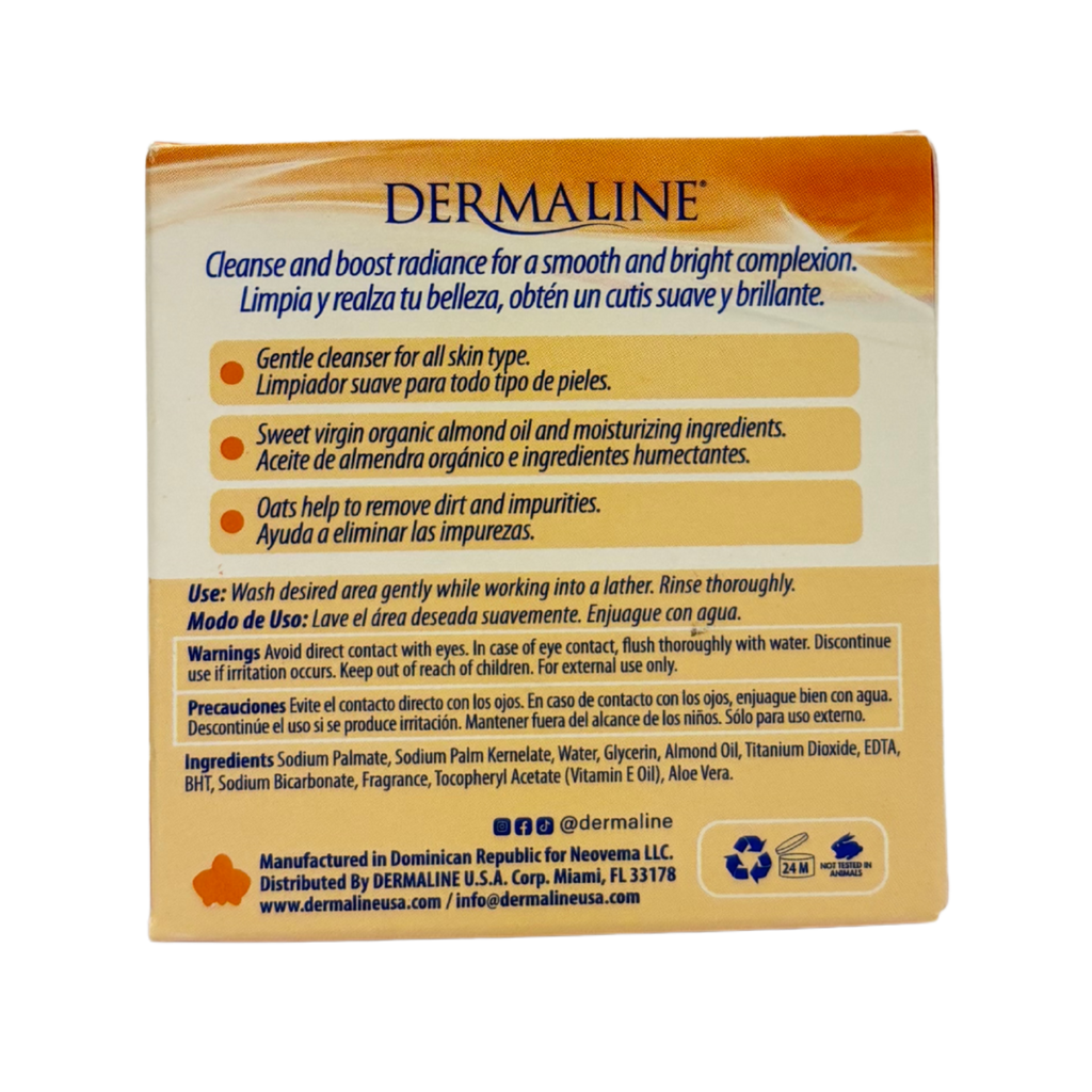 Dermaline, Almond & Oatmeal Soap 2.8oz