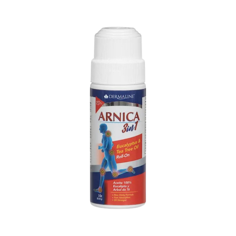 Dermaline, Arnica 3-1, Eucaliptus & Tea Tree, Roll on, 3oz (85.05g)