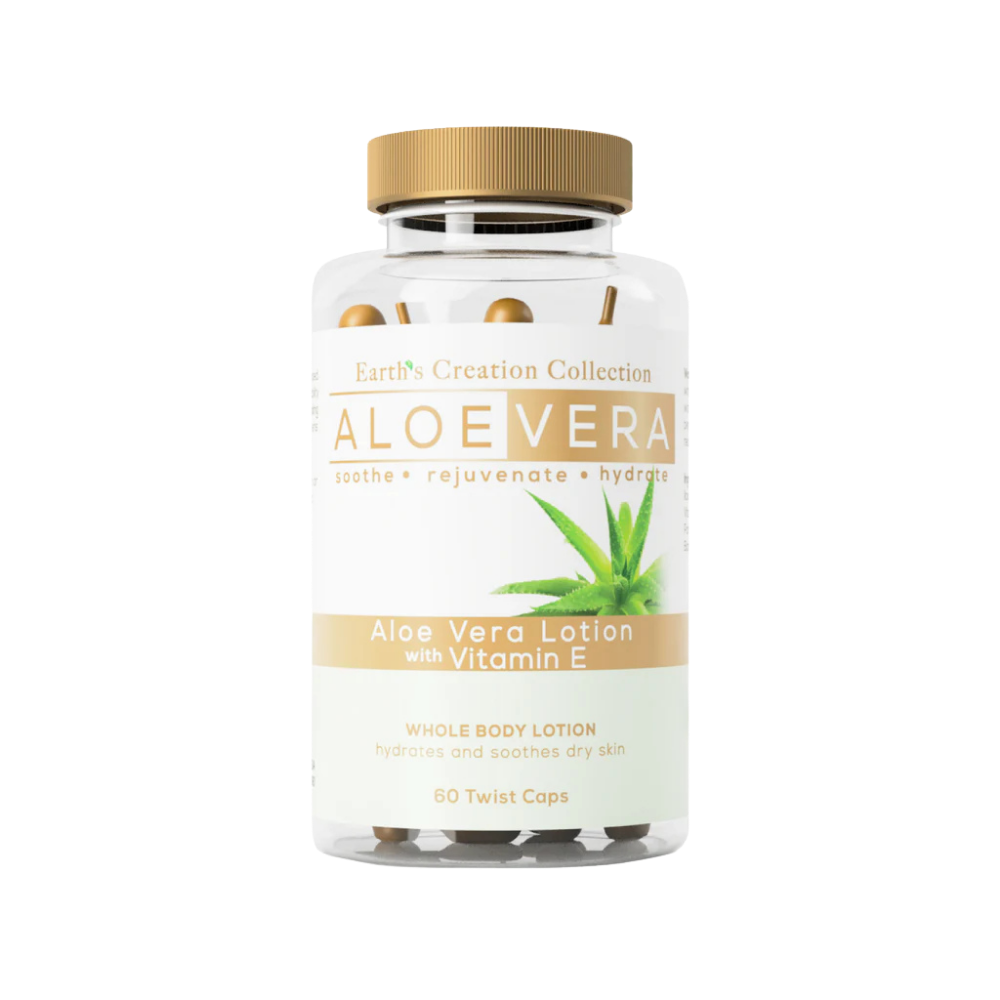 Earth’s Creation, Aloe Vera with Vitamin E, 60 twist