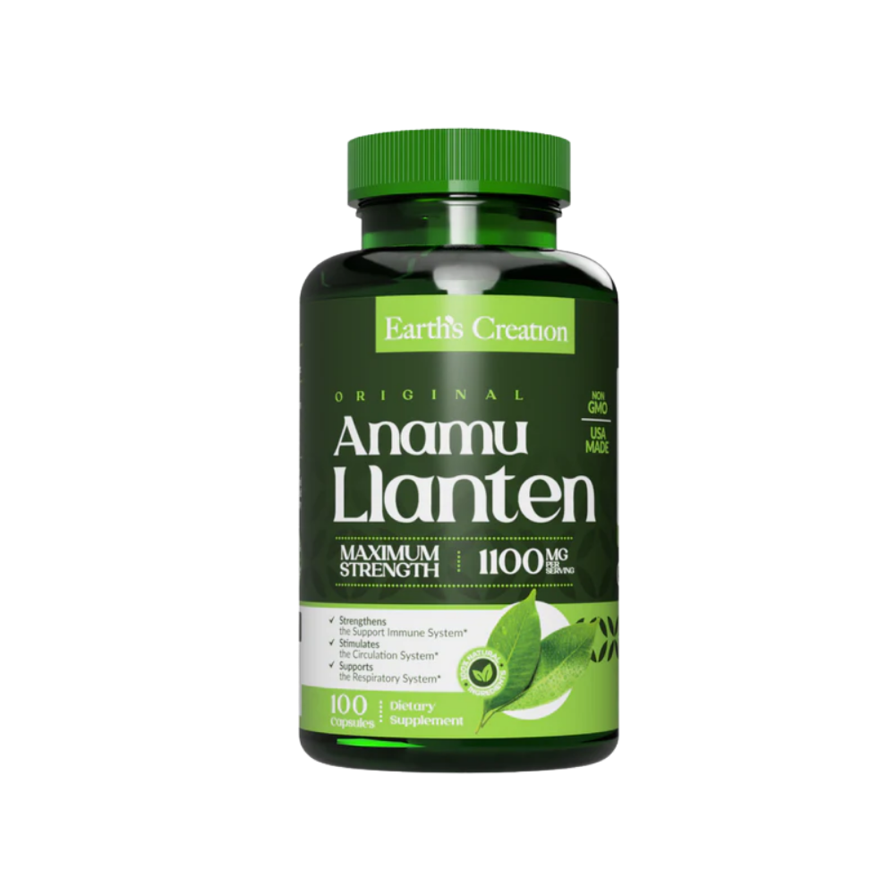 Earth's Creation, Anamu Llanten, 1100mg, 100 capsules