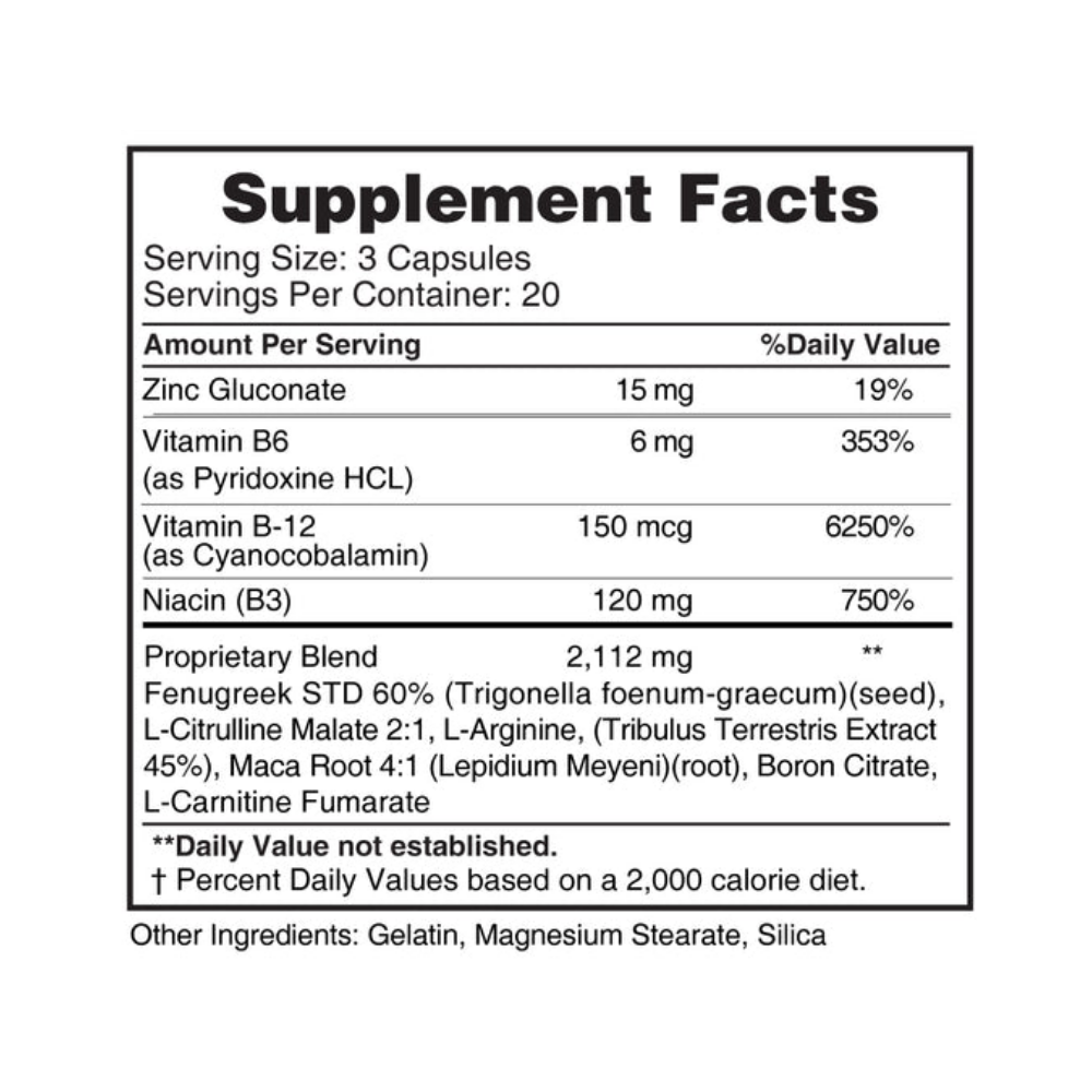 Earth's Creation, Andro-T, Natural Testosterone Booster, 60 Capsules