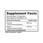 Earth's Creation, Graviola Anamu, 1000mg, 100 Capsules